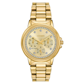 Citizen Eco Drive Ladies Chandler Goldtone Watch FD2042-51P